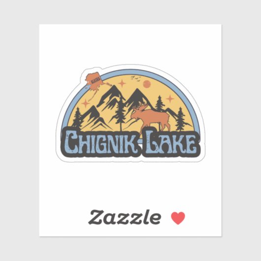 Chignik Lake, Alaska Sticker (Vel)