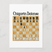Chigorin Defense Briefkaart (Voorkant)