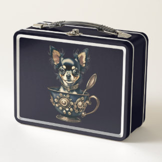Chihauhau Puppy Steam Punk Lunchbox