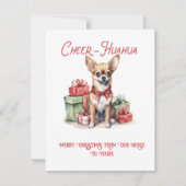 Chihauhau Whimsical Christmas | Feestdagenkaart (Voorkant)