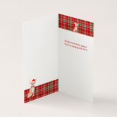 Chihuahu Kersthond Red en Green Pset Holiday Kaart (Binnen)