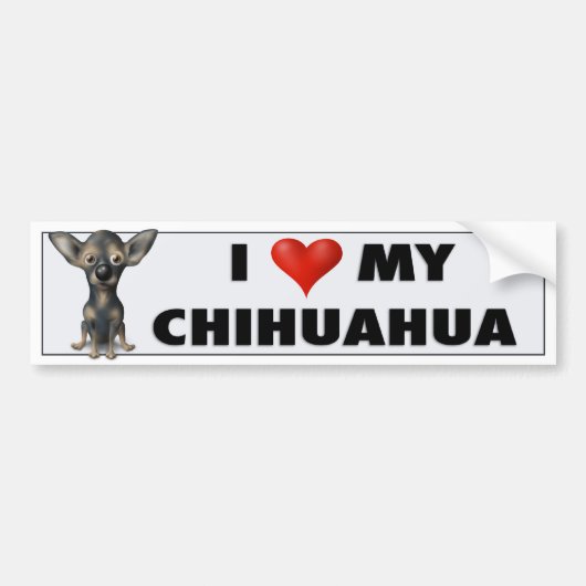 Chihuahua 2 Love Sticker (Voorkant)