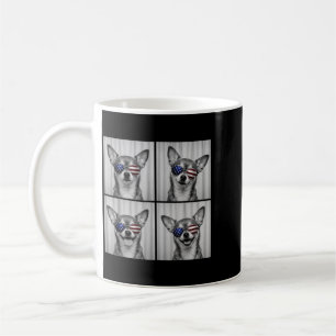 Chihuahua 4 juli Amerikaanse vlag Hond Patriotisch Koffiemok