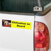 Chihuahua aan boord bumpersticker (Op Truck)