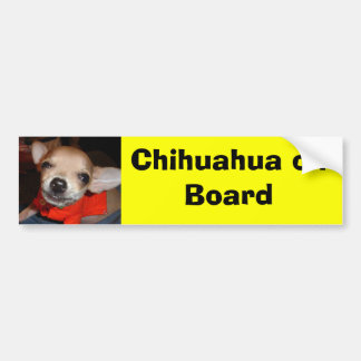 Chihuahua aan boord bumpersticker