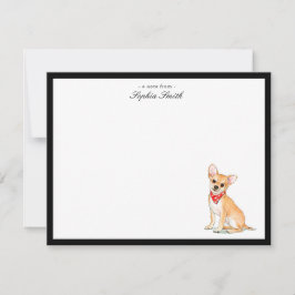 Chihuahua Aangepaste Platte Bedankkaartjes Bedankkaart