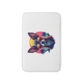 Chihuahua  Abstract Painting  Colour  Cute Dog Cop Badmat (Voorkant Verticaal)