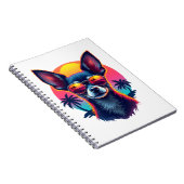 Chihuahua Abstract Painting Colour Cute Dog Cop Notitieboek (Rechterzijde)
