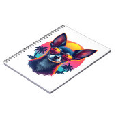 Chihuahua Abstract Painting Colour Cute Dog Cop Notitieboek (Linkerzijde)