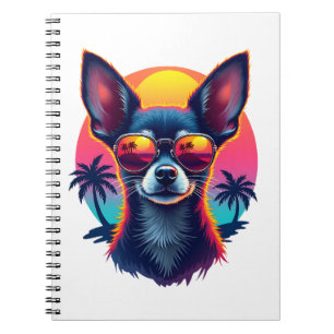 Chihuahua Abstract Schilderij Kleur Cute Hond Kopi Notitieboek