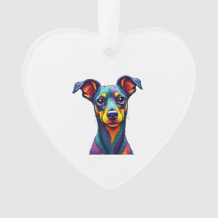 Chihuahua  Abstract Schilderij  Kleur  Cute Hond ( Ornament