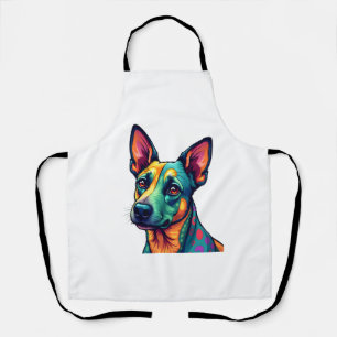Chihuahua  Abstract Schilderij  Kleur  Cute Hond ( Schort