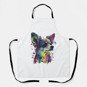 Chihuahua  Abstract Schilderij  Kleur  Grappige Ho Schort
