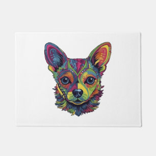 Chihuahua Abstract schilderij Kleur Leuke Hond Deurmat