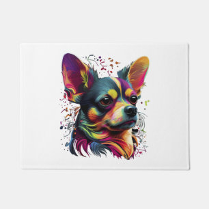 Chihuahua Abstract schilderij Kleur Leuke Hond Deurmat