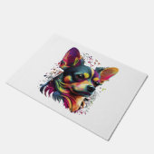 Chihuahua Abstract schilderij Kleur Leuke Hond Deurmat (Schuin)