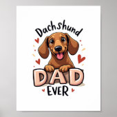 Chihuahua Abstract schilderij Kleur Leuke Hond Poster (Voorkant)