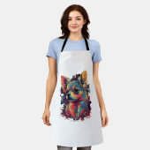 Chihuahua Abstract schilderij Kleur Leuke Hond Schort (Gedragen)