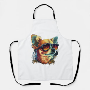 Chihuahua Abstract schilderij Kleur Leuke Hond Schort