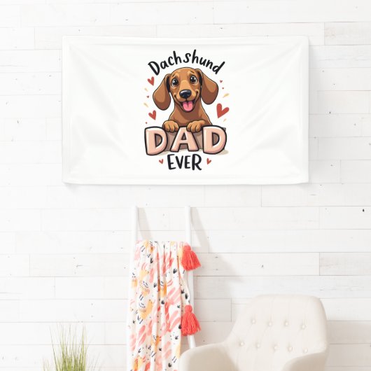 Chihuahua Abstract schilderij Kleur Leuke Hond Spandoek (Insitu)