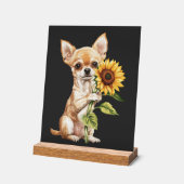 Chihuahua   acryl bord (Hoek)