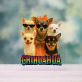 Chihuahua acryl bord (Neutraal)