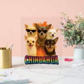 Chihuahua acryl bord (Huwelijk)