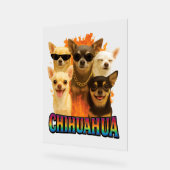Chihuahua acryl bord (Hoek)