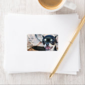 Chihuahua adresetiketten etiket (Insitu)