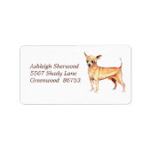 Chihuahua adreslabel etiket (Voorkant)
