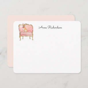 Chihuahua afbeelding flat-panelbeeldscherm - Harte Bedankkaart