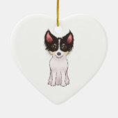 Chihuahua (afbeelding) keramisch ornament (Achterkant)