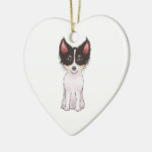 Chihuahua (afbeelding) keramisch ornament (Links)