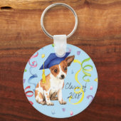 Chihuahua Afstuderen Sleutelhanger (Voorkant)