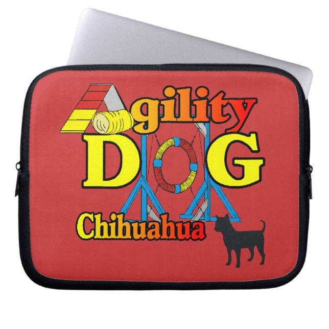 Chihuahua Agility Laptop Sleeve (Voorkant)
