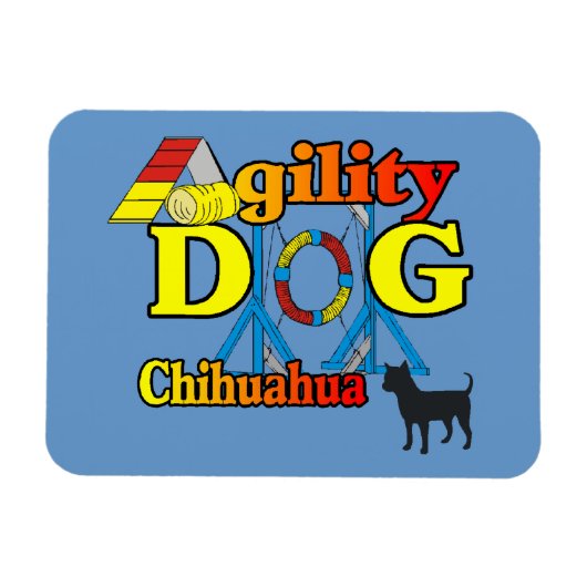Chihuahua Agility Magneet (Horizontaal)
