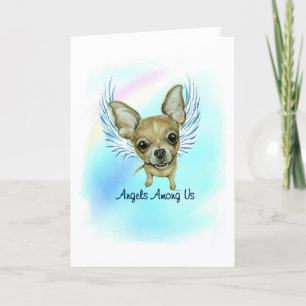 Chihuahua Angel Dog Pet verliest sympathiekaart Bedankkaart
