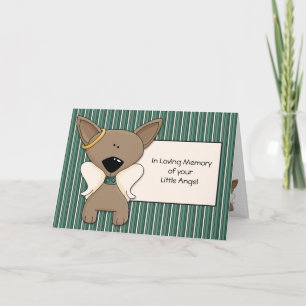 Chihuahua Angel Honden Sympathie Kaart Personalise