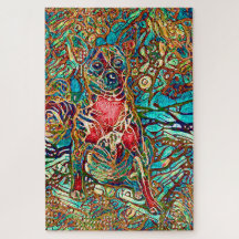 Chihuahua Art Colorful Psychedelic Dog Portret