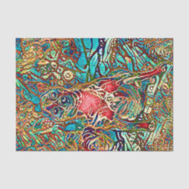 Chihuahua Art Colorful Psychedelic Dog Portret Tissuepapier