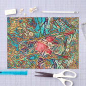 Chihuahua Art Colorful Psychedelic Dog Portret Tissuepapier (Craft)