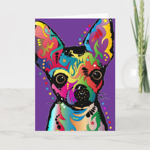 Chihuahua Art Kaart
