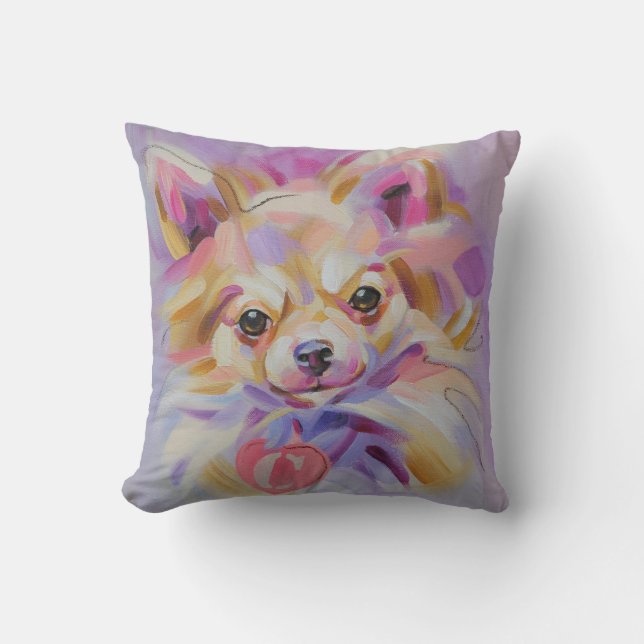 Chihuahua Art Pillow Kussen (Voorkant)