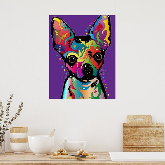Chihuahua Art Poster (Keuken)