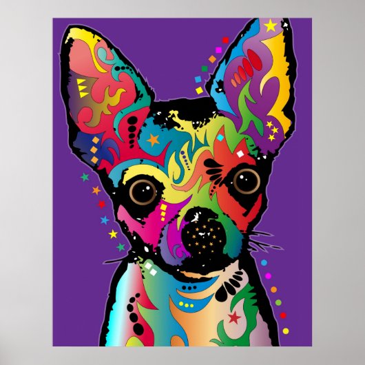 Chihuahua Art Poster (Voorkant)
