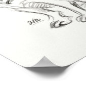 Chihuahua Art print | Snelle schets (Hoek)