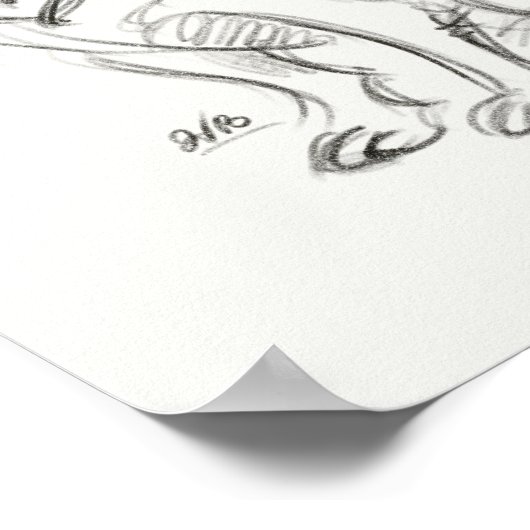 Chihuahua Art print | Snelle schets (Hoek)