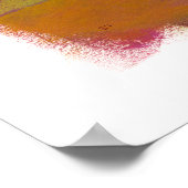 Chihuahua art schattig schilderij van zwarte hond poster (Hoek)