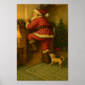 Chihuahua Attacking Santa Poster (Voorkant)