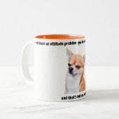 Chihuahua Attitude Funny Coffee Mok (Voorkant links)
